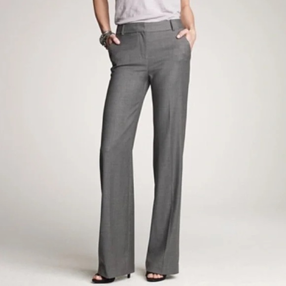 J. Crew Pants - J. Crew Women's City Fit Wool Flare Trousers - 4